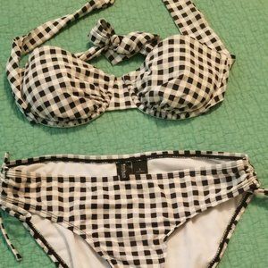 White House Black Market gingham bikini. Small. Pin-up girl style!